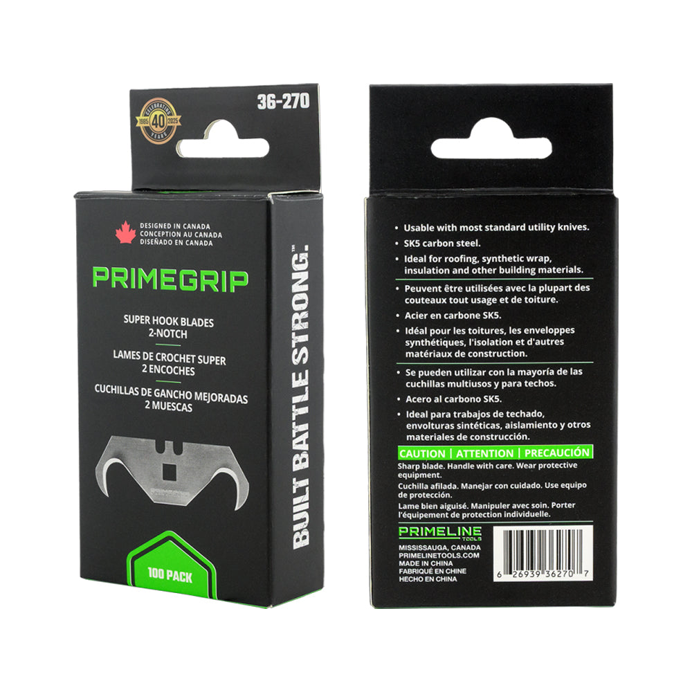 PrimeTools 2-Notch Economy Super Hook Blades - 100 Pack