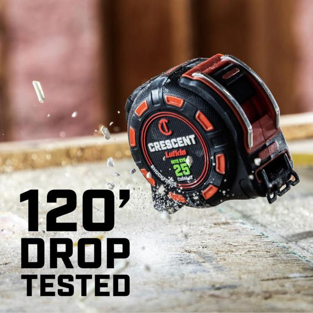 Lufkin 1¼" × 33' Shockforce Nite Eye™ Tape Measure