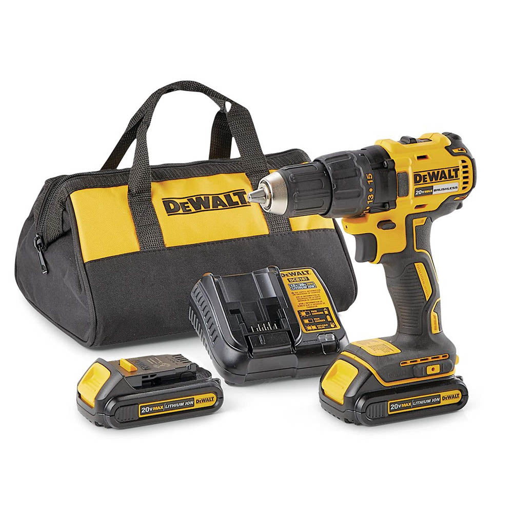 DeWALT DCD777C2 20V MAX 1/2in Compact Brushless Cordless Drill Set (Refurbished)