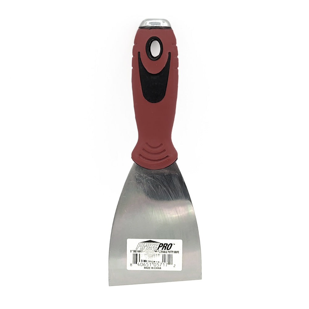 FinishPro Ergonomic Soft Grip Joint Knife w/ Hammer End
