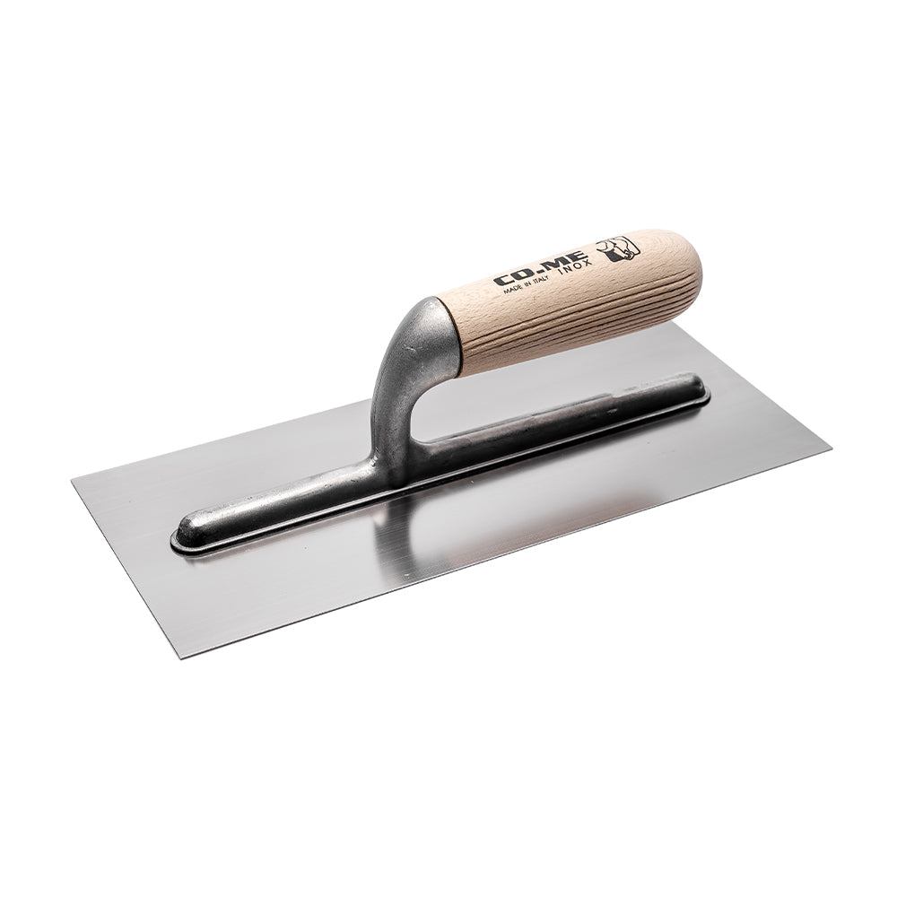 Co.Me Finishing Trowel INOX Steel Wood Handle