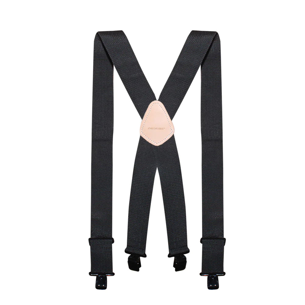 MechTools Tradesperson's Leather Non-Elastic Suspender