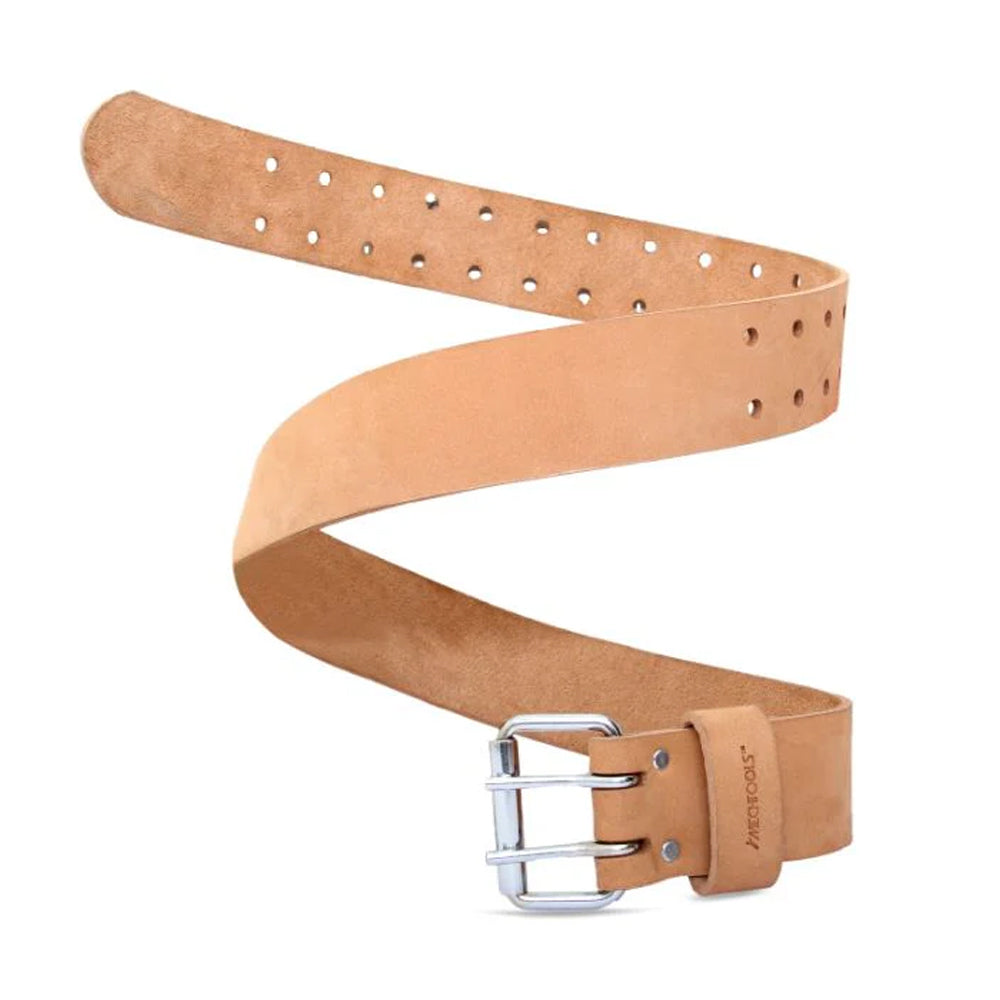 MechTools 2" Leather Tool Belt with Double Buckle (Natural)