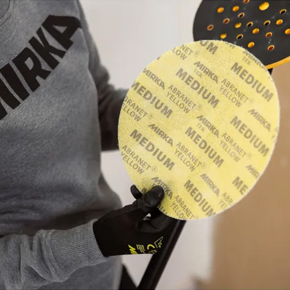 Mirka Abranet Yellow 9" Grip Discs - 20 Pack