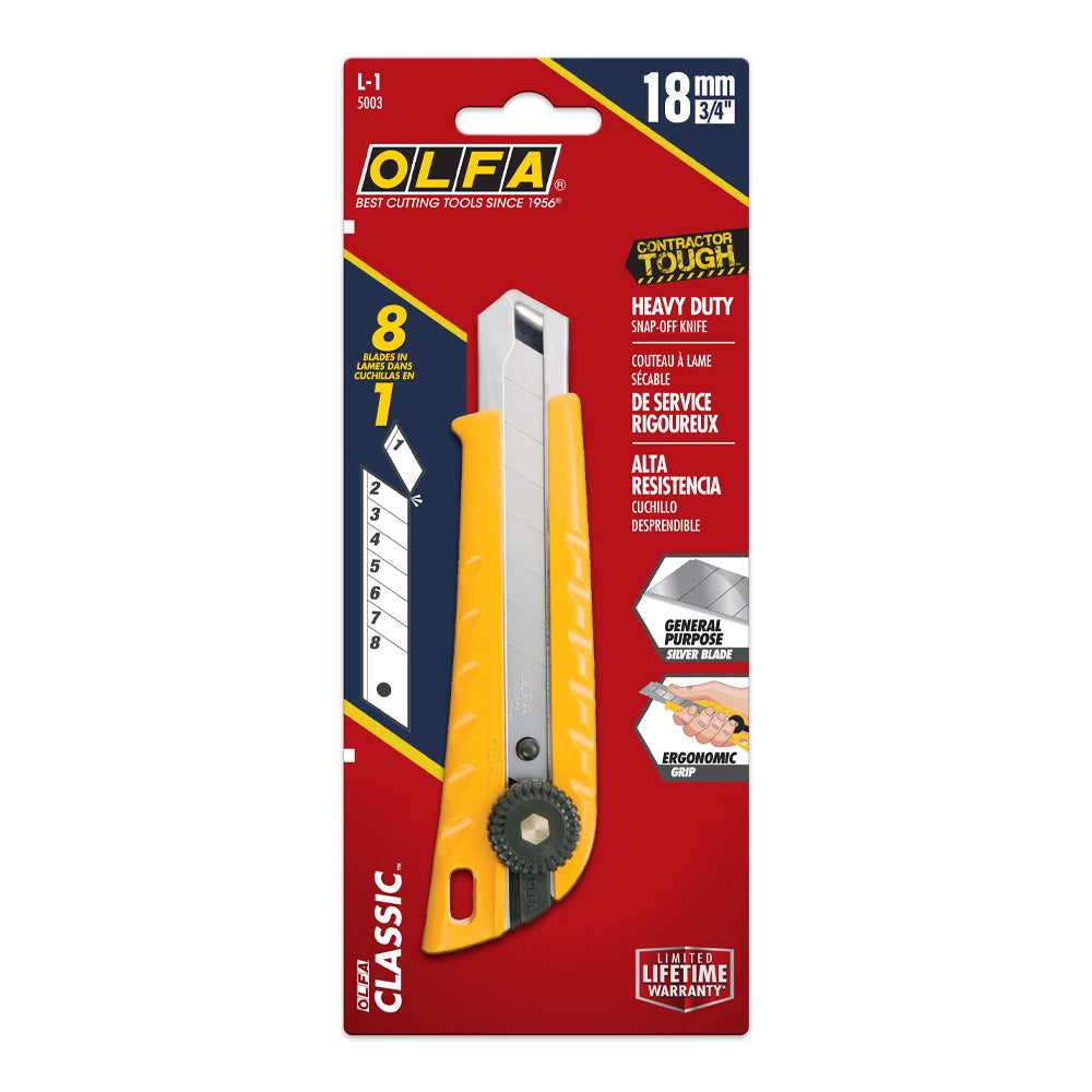 OLFA 18mm L-1 Ratchet Lock Utility Knife