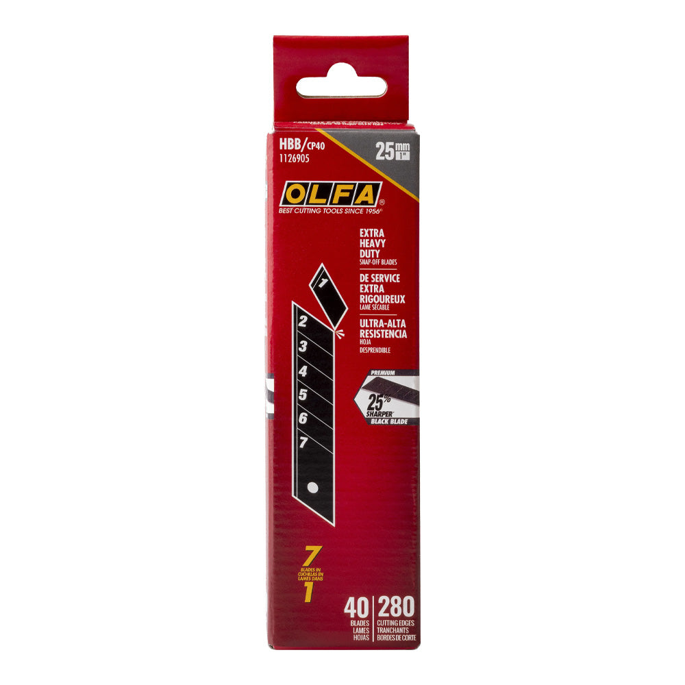 OLFA 25mm HBB Black Snap Blades
