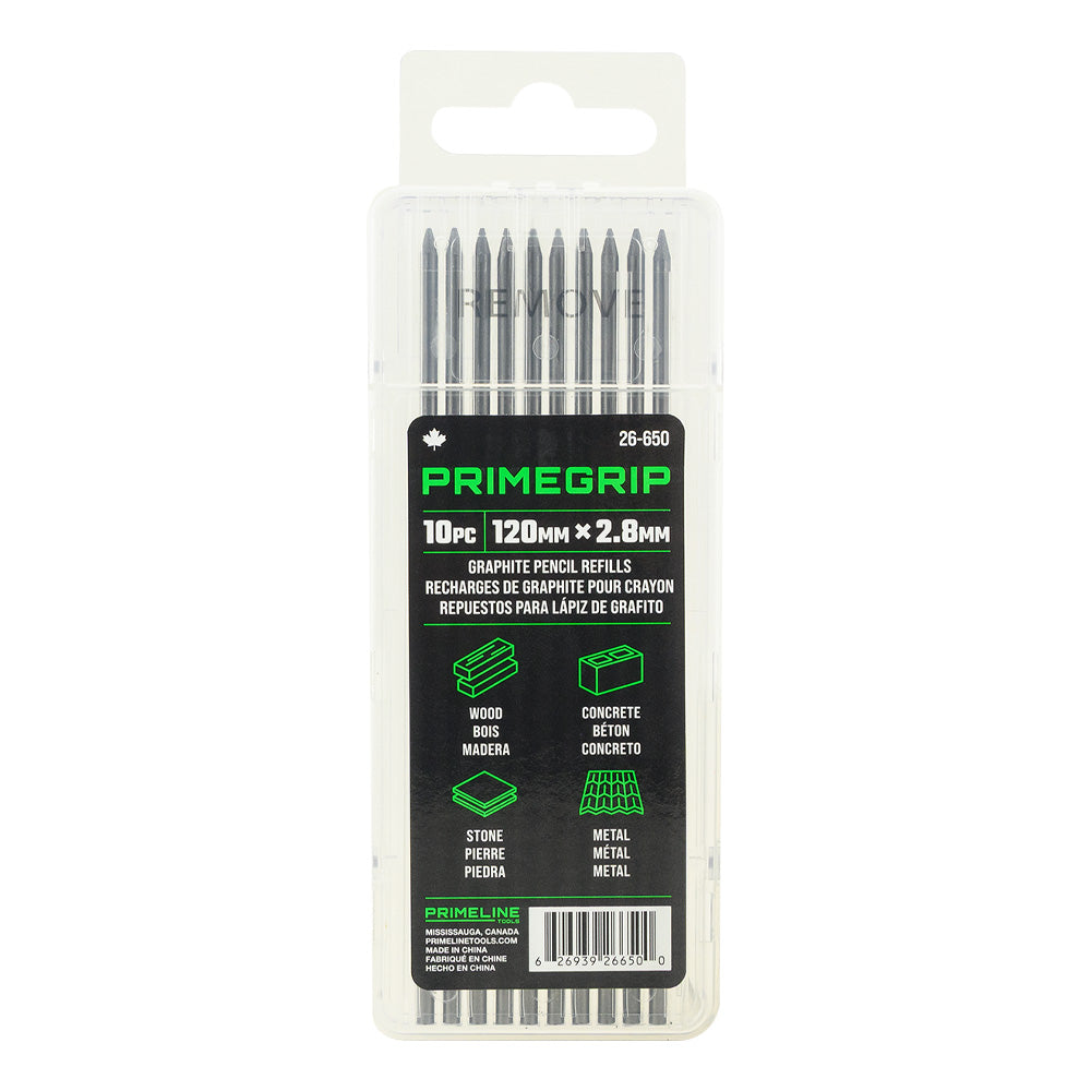 Primeline 2.8mm Replacement Leads for Standard Construction Materials - 10pk