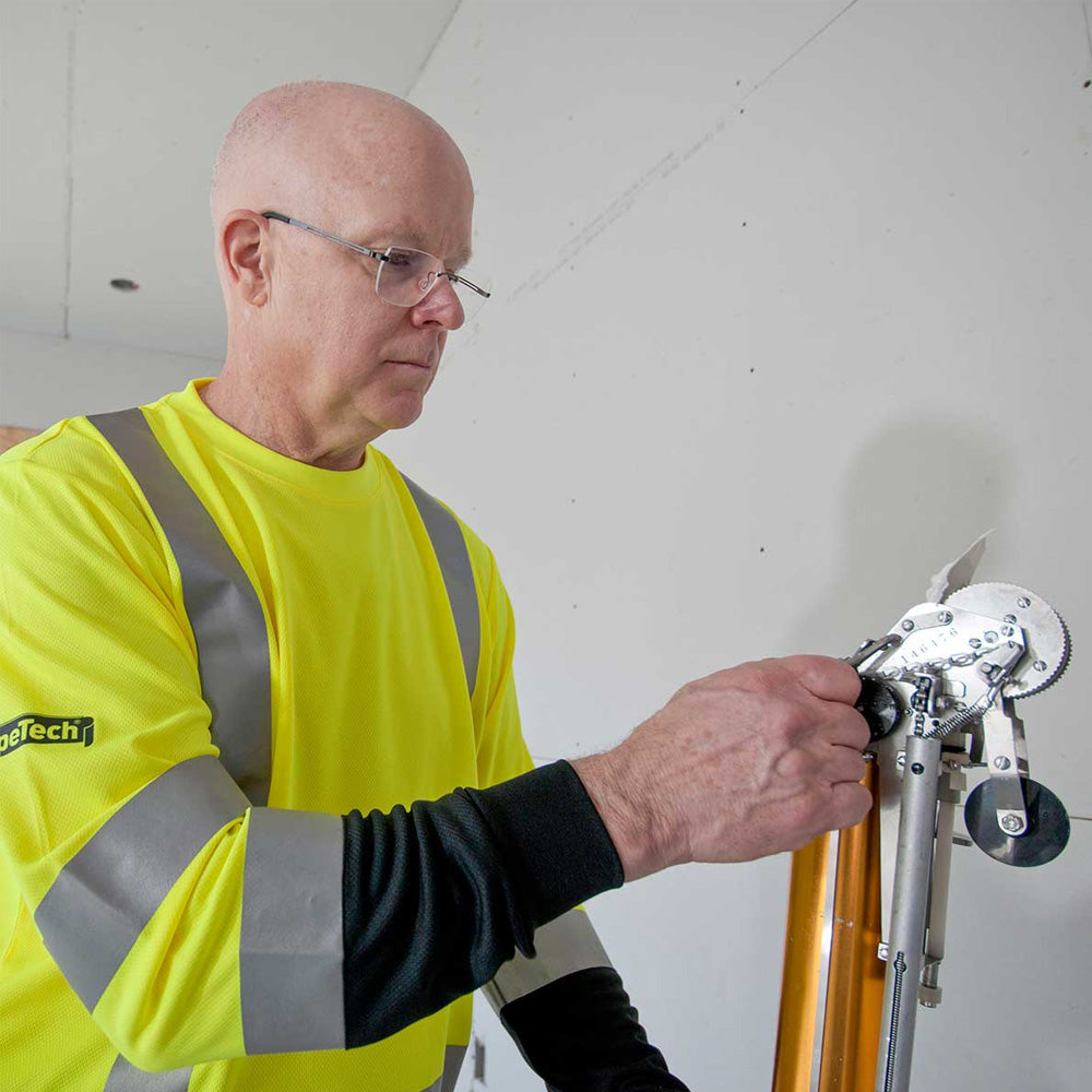 TapeTech HiVis Long-Sleeved Taped Safety Shirt with a Black Bottom