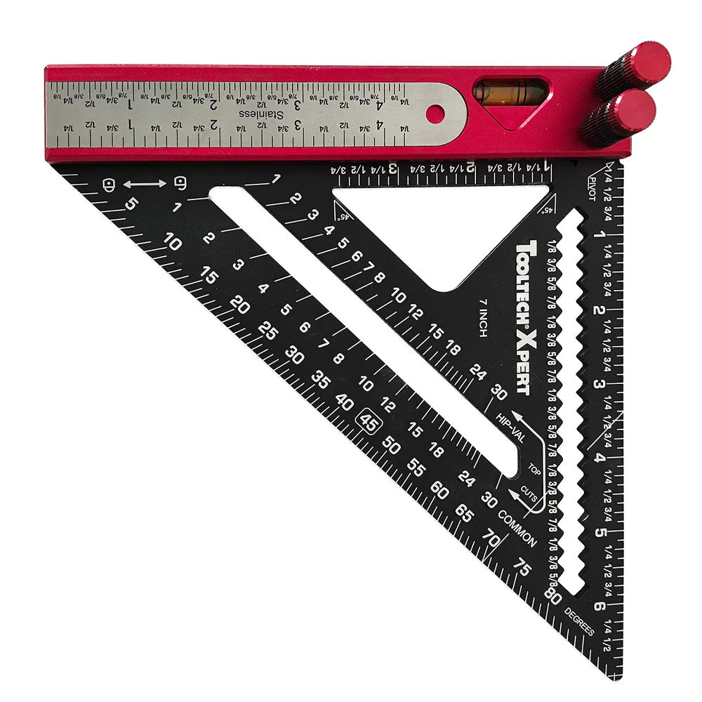 Tooltech Xpert 7" Multi-Functional 6-in-1 Carpenter's Square