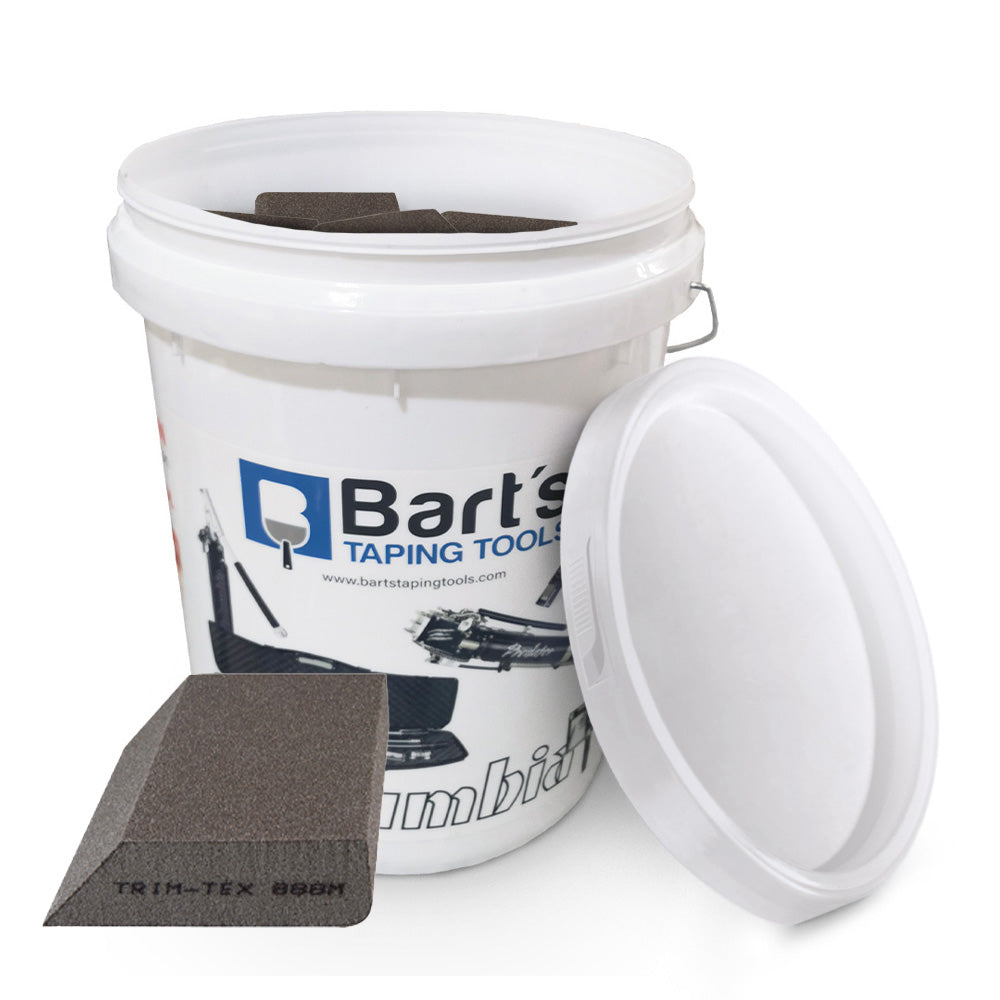 Trim-Tex 888XF Sanding Sponges in a Pail
