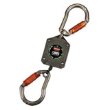 Ergodyne Squids 3003 Retractable Tool Lanyard - Dual Locking Carabiners