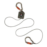 Ergodyne Squids 3003 Retractable Tool Lanyard - Dual Locking Carabiners