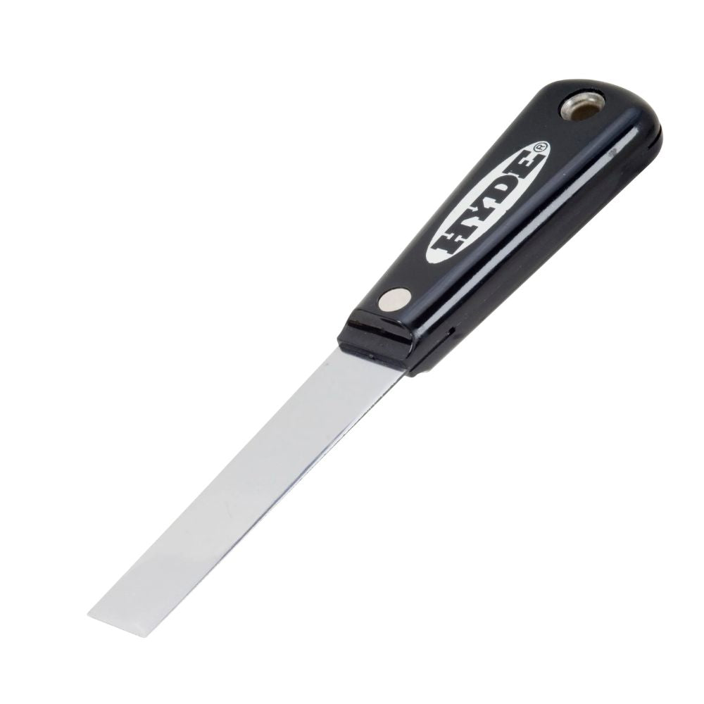 HYDE Black & Silver Carbon Steel 3/4 Inch Putty Knife