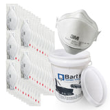 3M Aura 9205+ Particulate Respirator Masks in a Pail