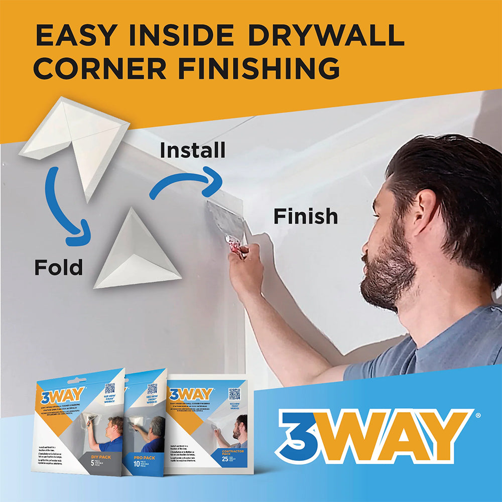 3WAY Simplified Drywall Corner Finishing