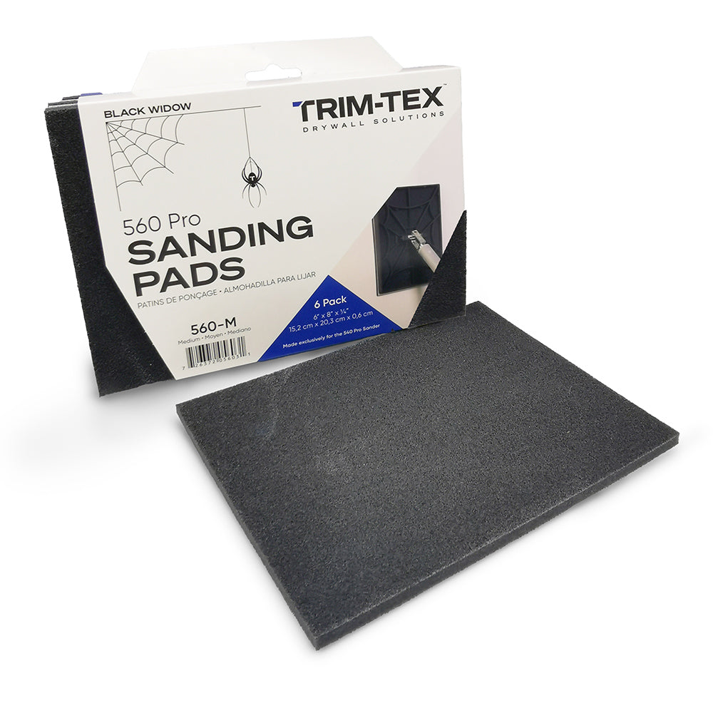 Trim-Tex Black Widow Replacement Sanding Pads (6-Pack)