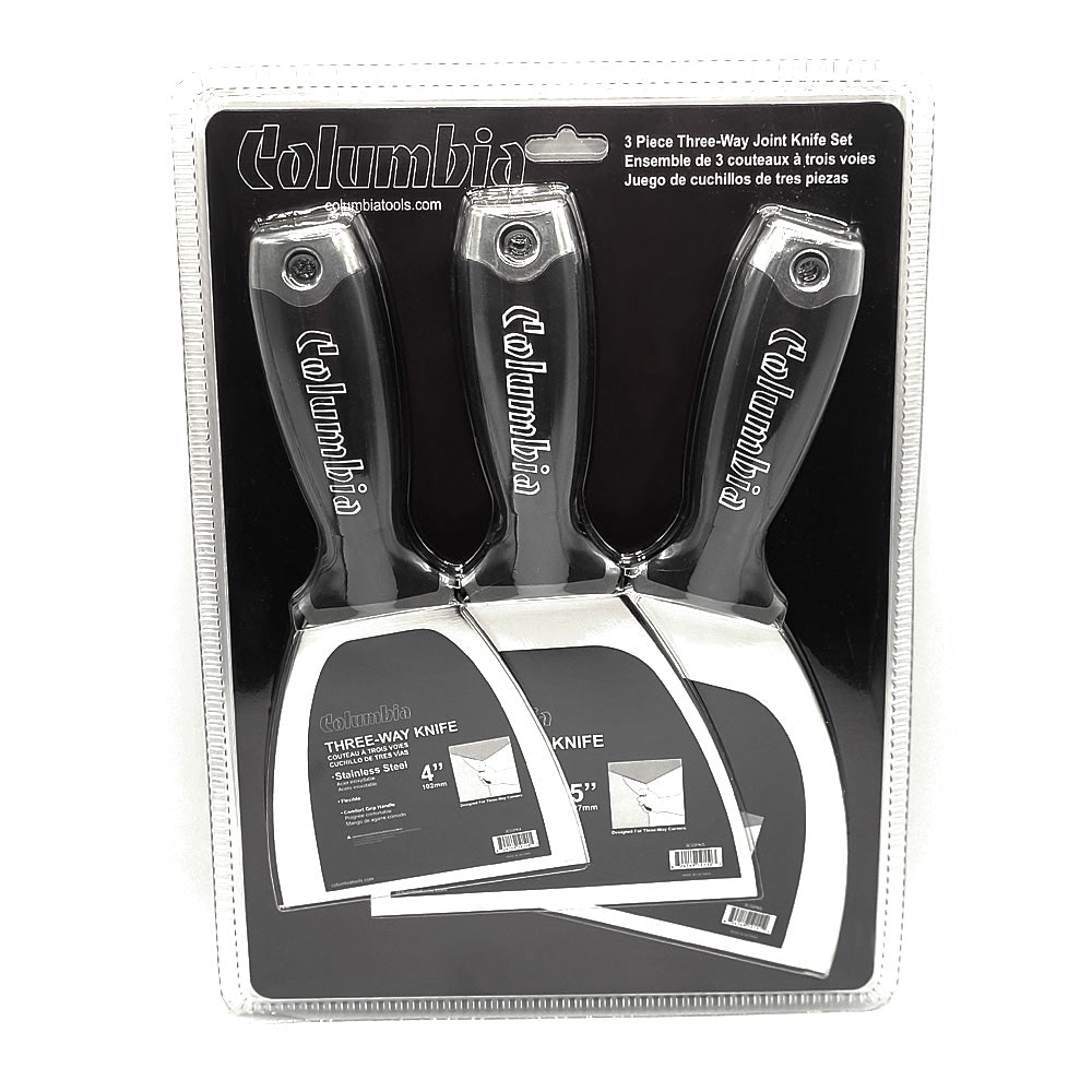 Columbia 3 Way Joint Knife Blister Pack - 4", 5", 6"