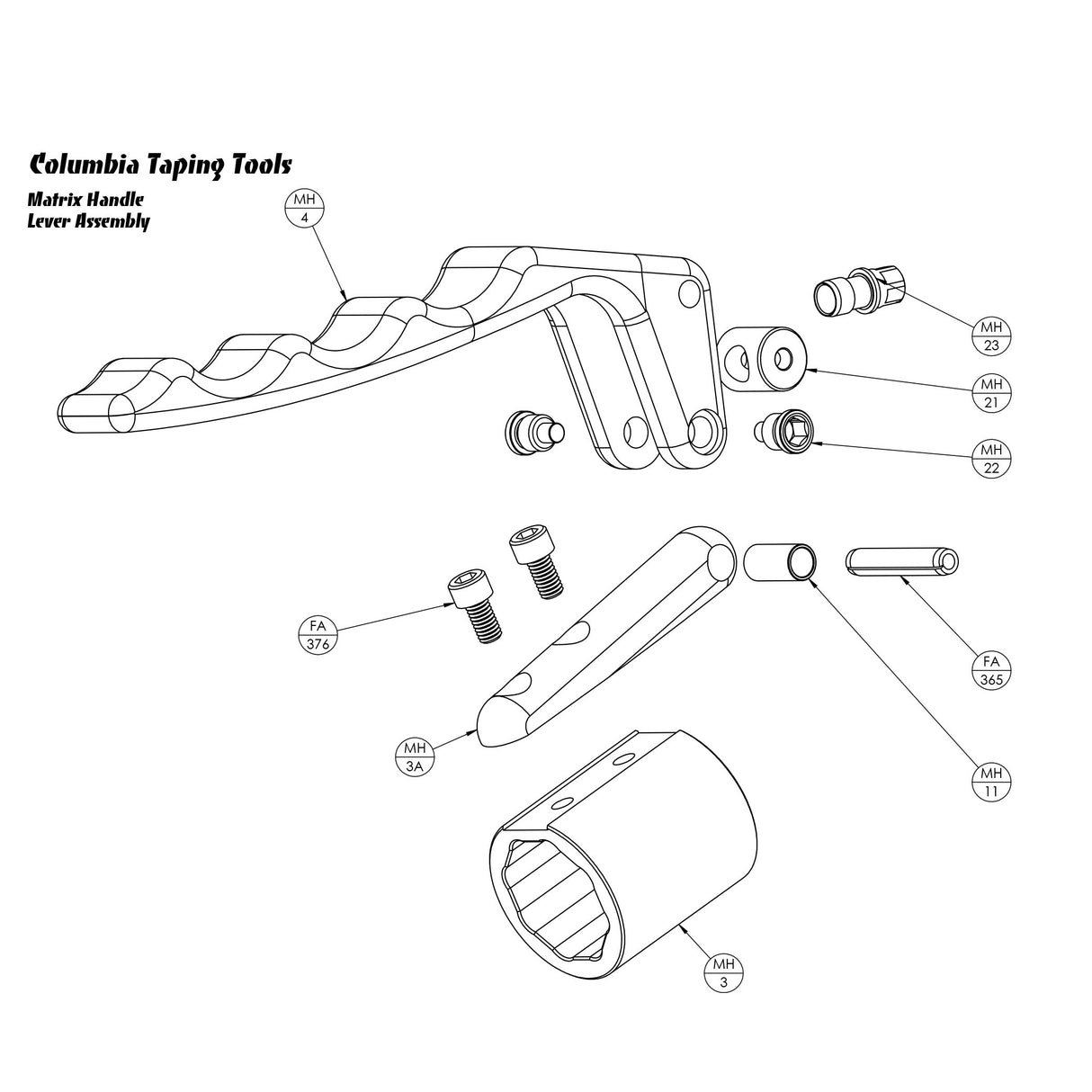 Columbia Matrix Handle Repair Parts