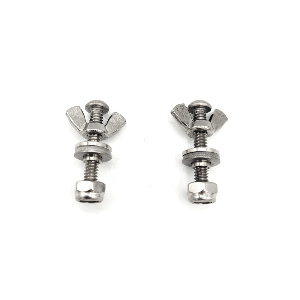 Drywall Master Flat Box Handle Mounting Screw/Stud and Wing Nut Kit