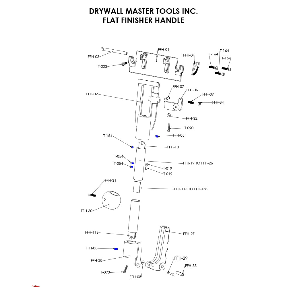 Drywall Master Handle Repair Parts