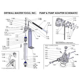 Drywall Master Mud Pump & Pump Adapter Repair Parts