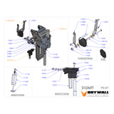 Drywall Master Taper Head Repair Parts