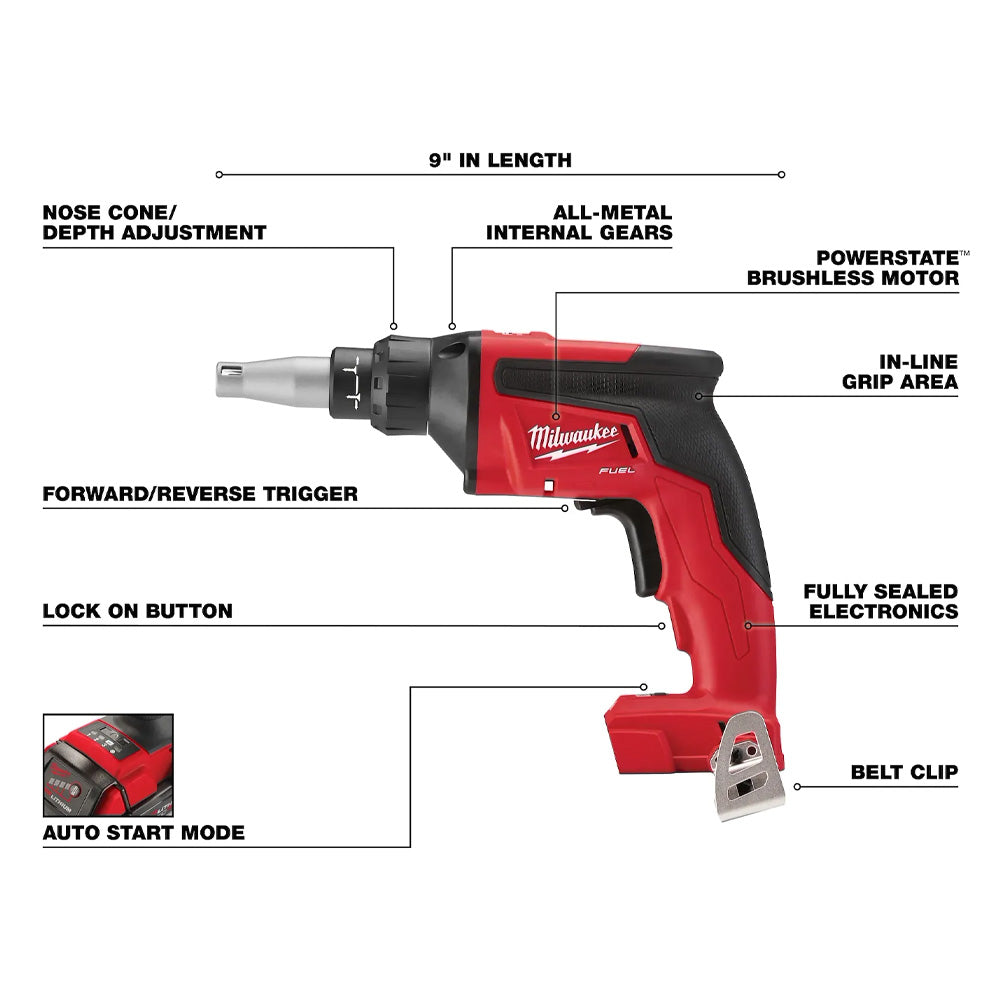 Milwaukee M18 FUEL™ Drywall Screw Gun (Tool Only)