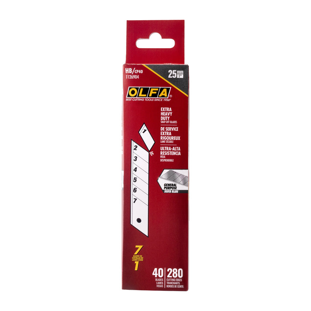 OLFA HB 25mm Silver Snap Blades