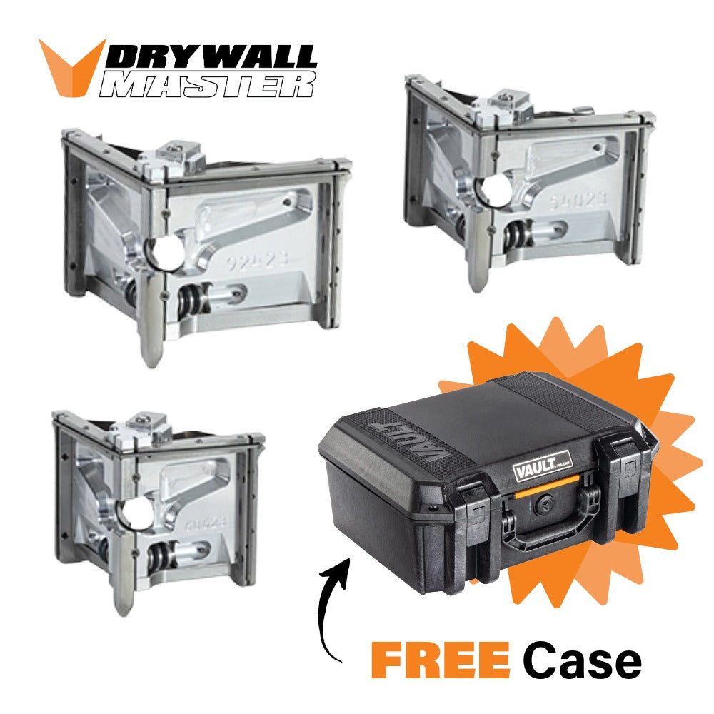 Drywall Master Angle Head Set w/ FREE Pelican Case