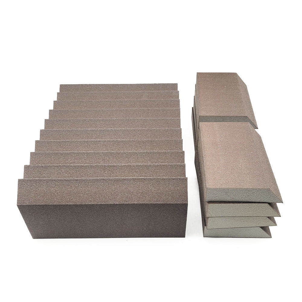 Piranha Pack Extra Fine Single Angle Sanding Sponge Pack - 18pc