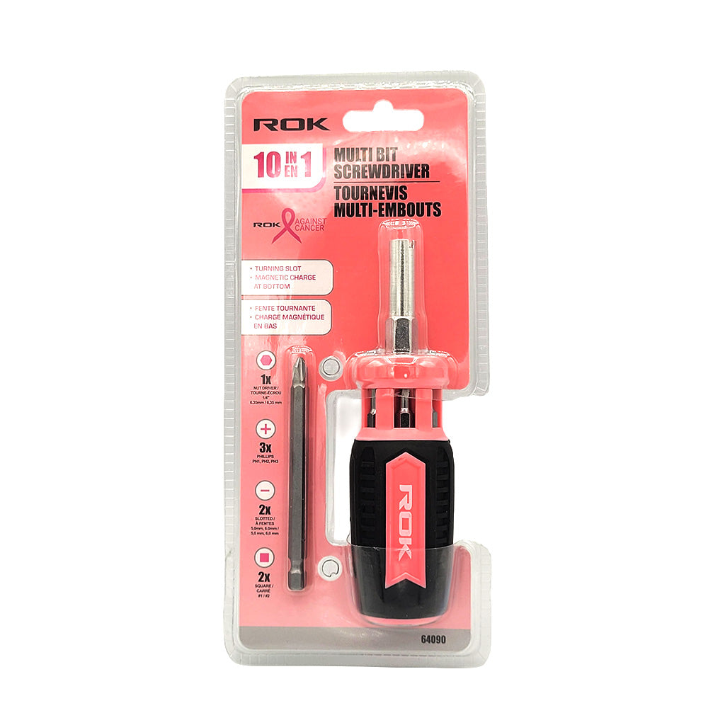 ROK 10-in-1 Multi Bit Screwdriver