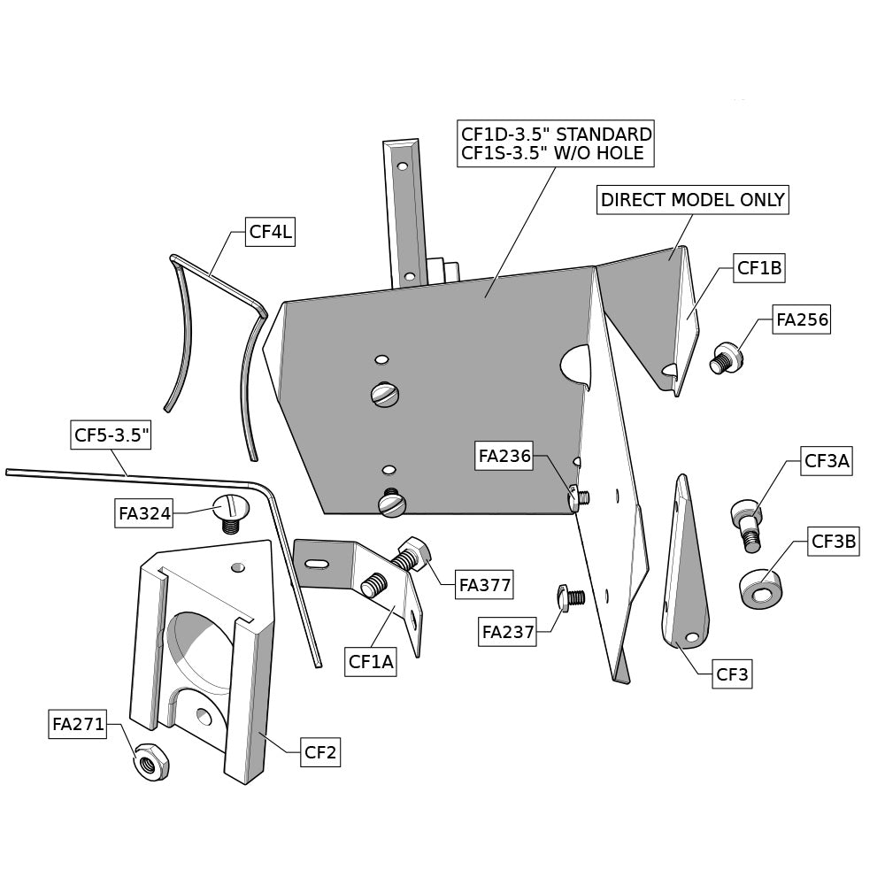 Columbia Standard Flusher Wheel Replacement Kit