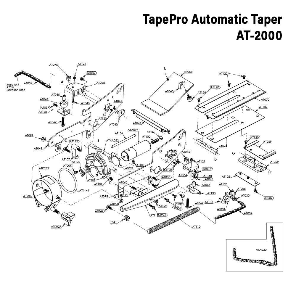 TapePro Automatic Taper Repair Parts