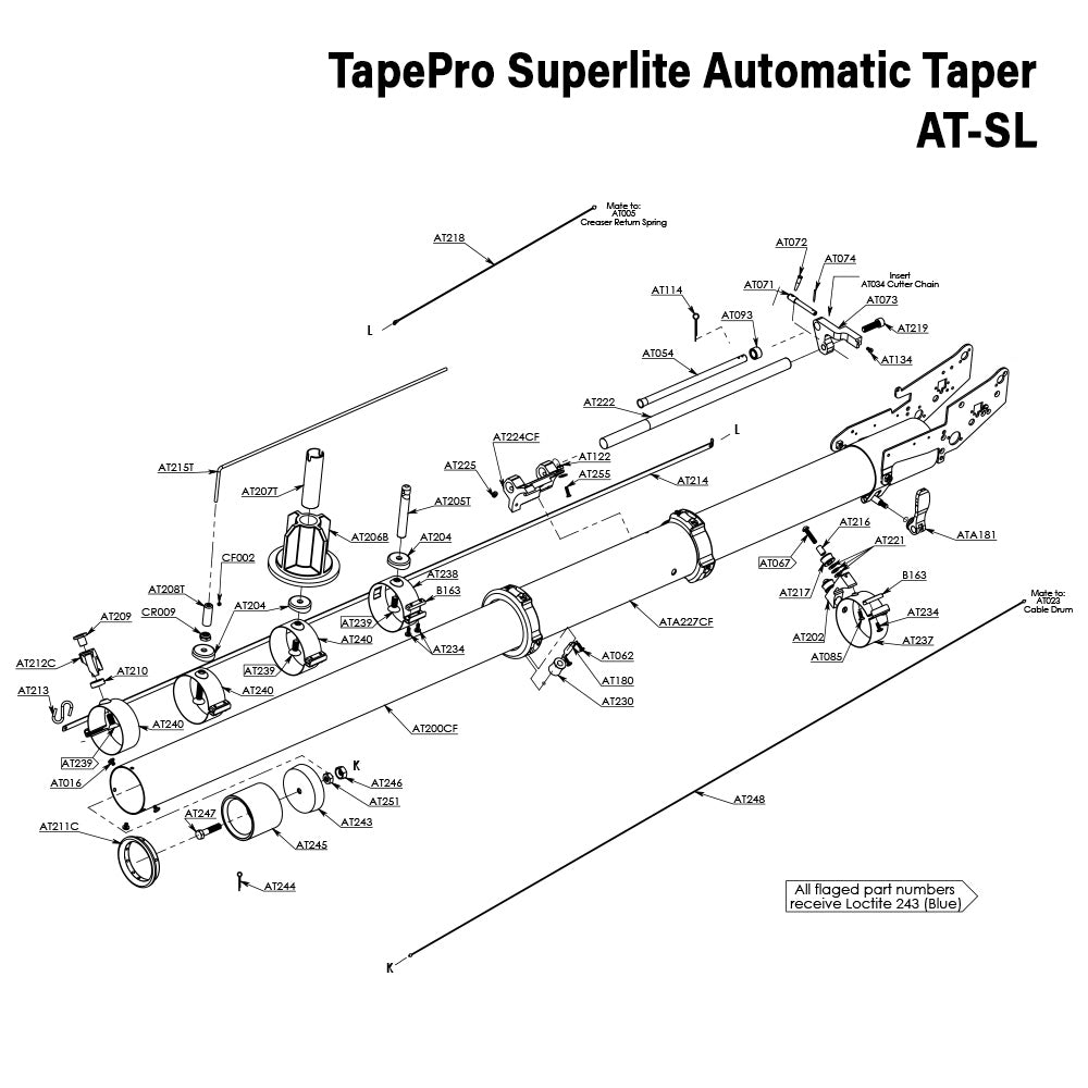 TapePro Automatic Taper Repair Parts