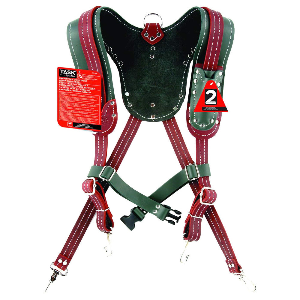 TASK Green & Burgundy Suspender Harness