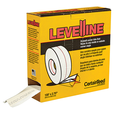 Levelline Flexible Corner Trim 100' x 2.75"