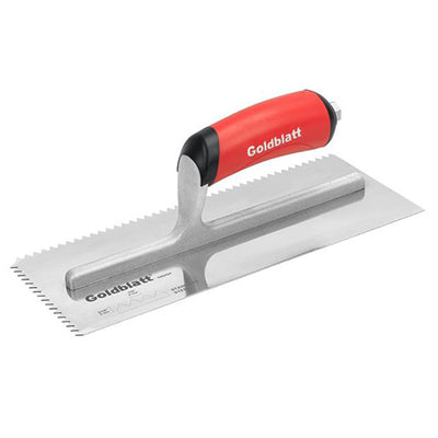 Goldblatt 3/16" x 5/32" Pro Stainless Steel Notch Trowel