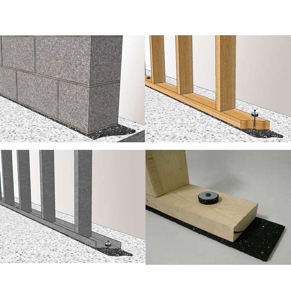 Iso-Sill Rubber Isolation Pad 3-1/4" x 30'